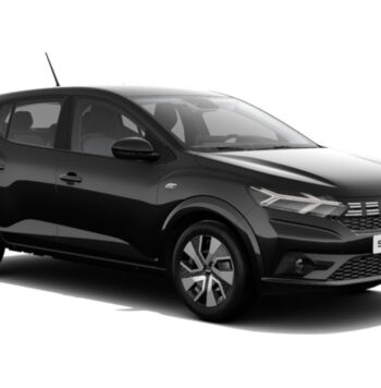 Dacia Sandero Expression TCe negre 90 CV vista frontal
