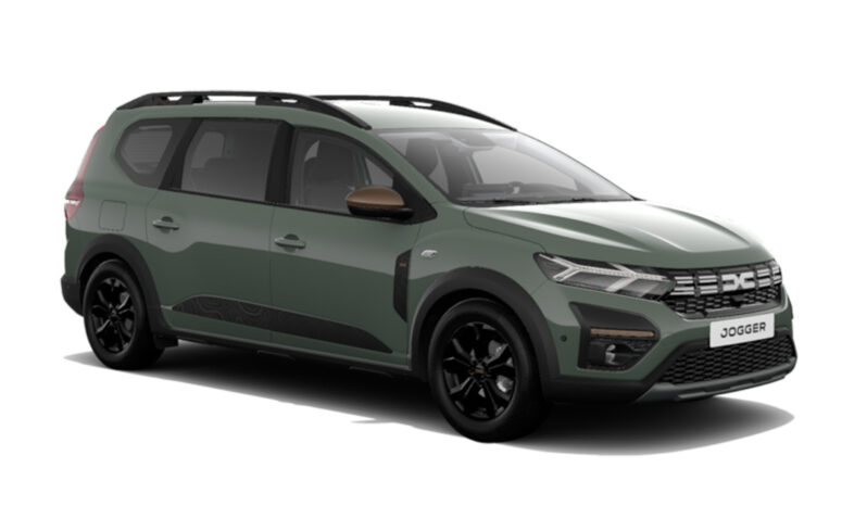 Dacia Jogger Extreme Go hybrid 5 places 140 CV Liquen Caqui vista frontal