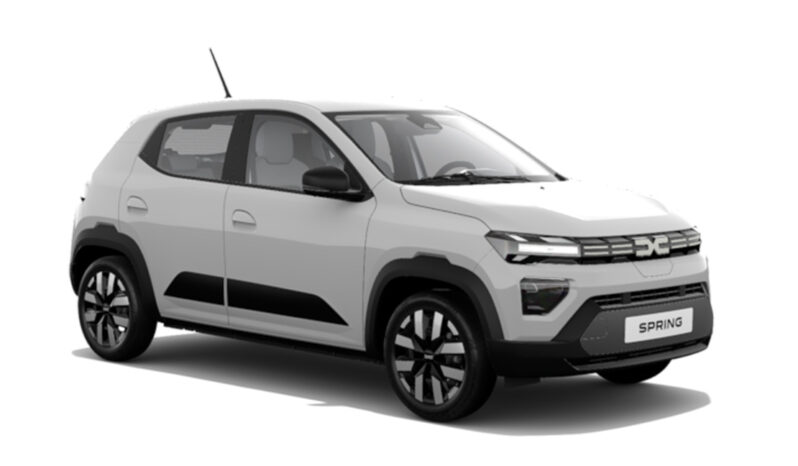 Vista frontal del Dacia Spring Expression 65CV blanc