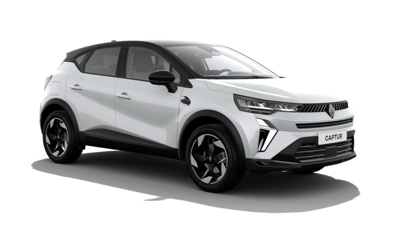 Vista frontal del Renault Captur Techno Full Hybrid 145 CV Blanc